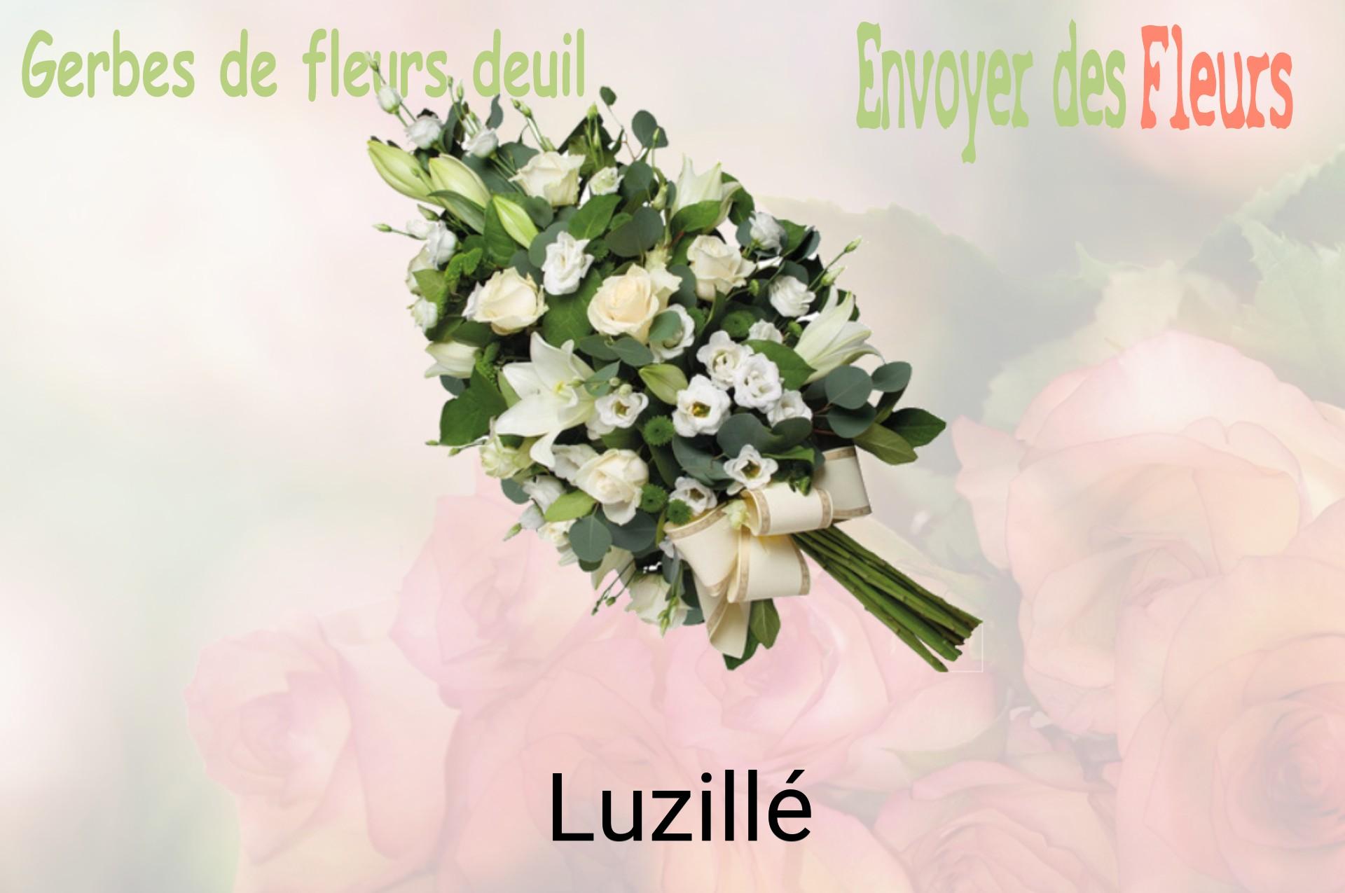 Gerbe de fleurs de deuil livrée à Luzillé